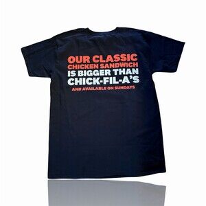 KFC Size Matters Tour Classic Chicken Sandwich Funny Graphic T-Shirt